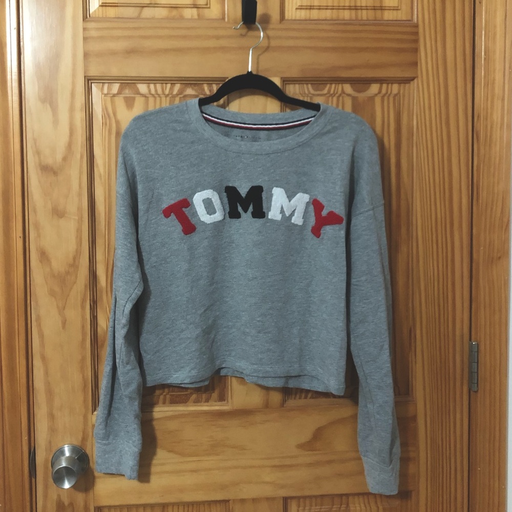 Embroidered cropped Tommy Hilfiger Sweater